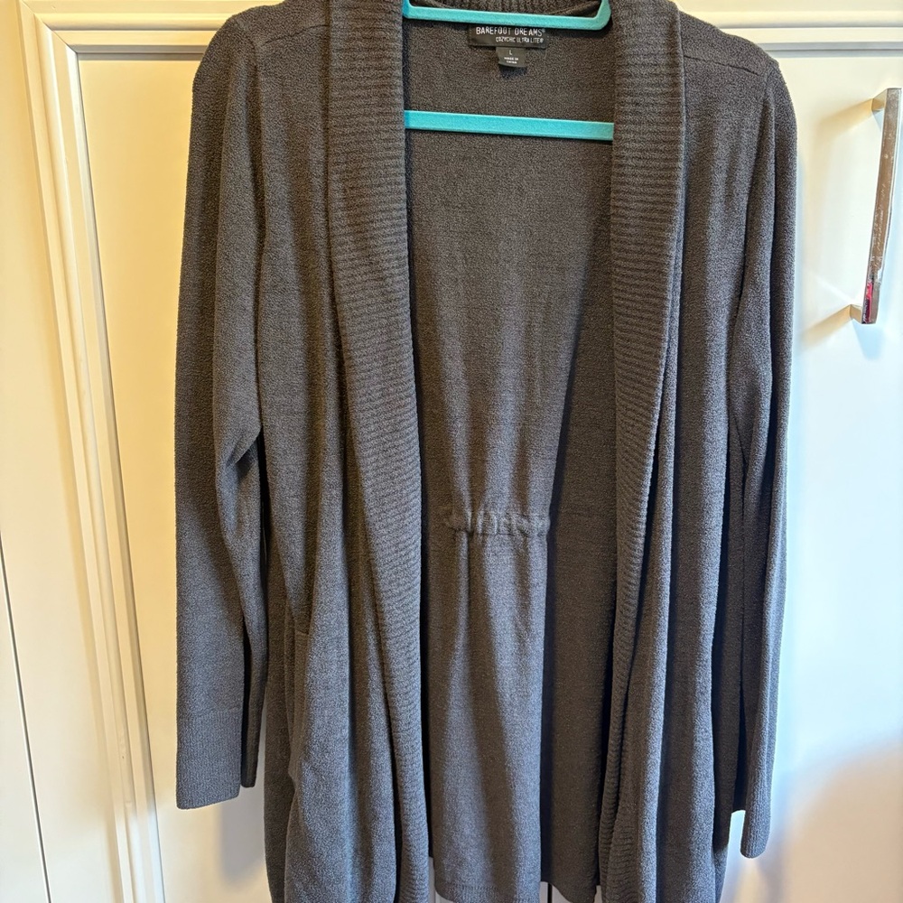Barefoot Dreams Open Front Cardigan Sweater - size L